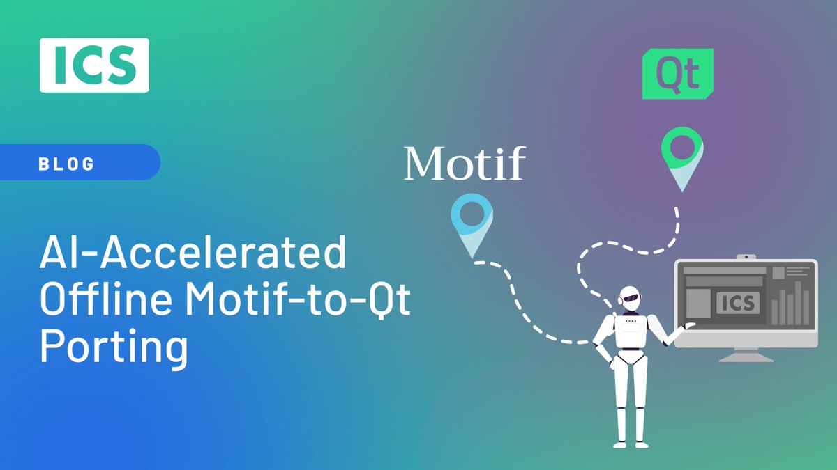 icsonqt's tweet image. We built an offline, AI-accelerated porting tool for secure environments where legacy code still matters. Motif to Qt — no cloud, no shortcuts. Read about lessons learned along the way. bit.ly/3JKXPjt
#AI #LegacyCode #SoftwareDevelopment #MotifToQt