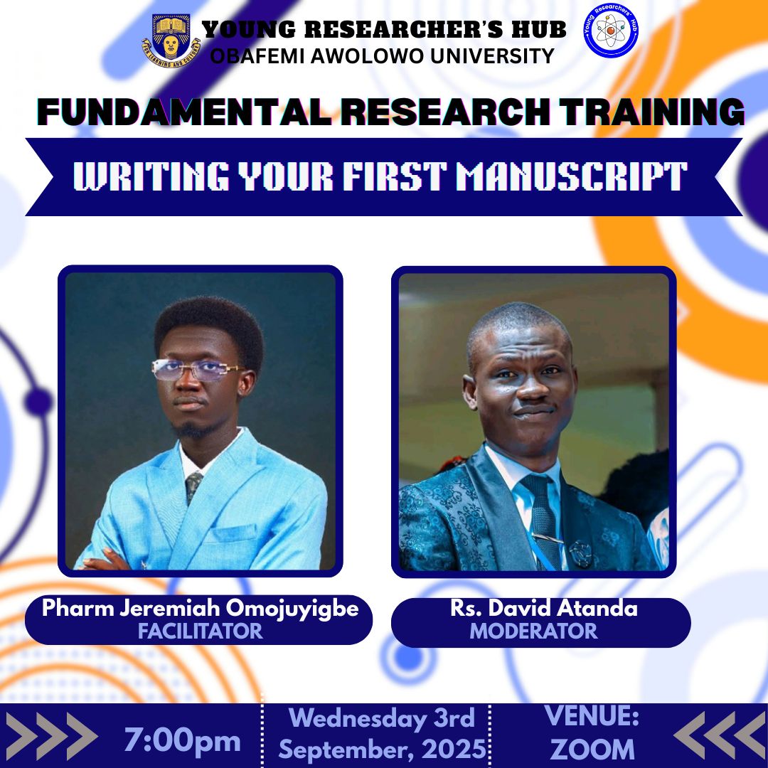 Later tonight with the young researchers at <a href="/YRH_OAU/">Young Researchers' Hub, OAU</a>