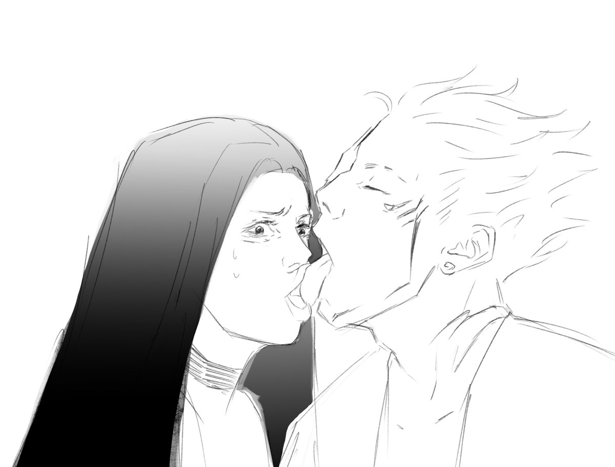 omg_hina's tweet photo. I'm not going to apologize for drawing cringe🫠 #suuna #JujutsuKaisen #yumetwt https://t.co/tm4v9BB1zQ
