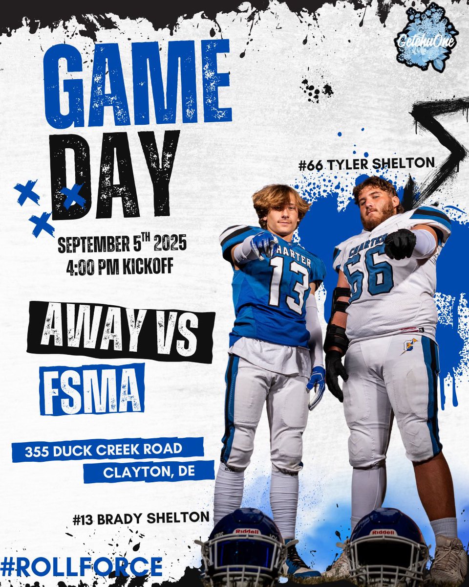 GAME DAY. WEEK 1. FSMA. 4PM. We finally kick off the season with our first game, FRIDAY, September 5th @ 4:00 PM. Take the ride down to Clayton &amp; show out for the first game of the season! 

#RollForce⚡️