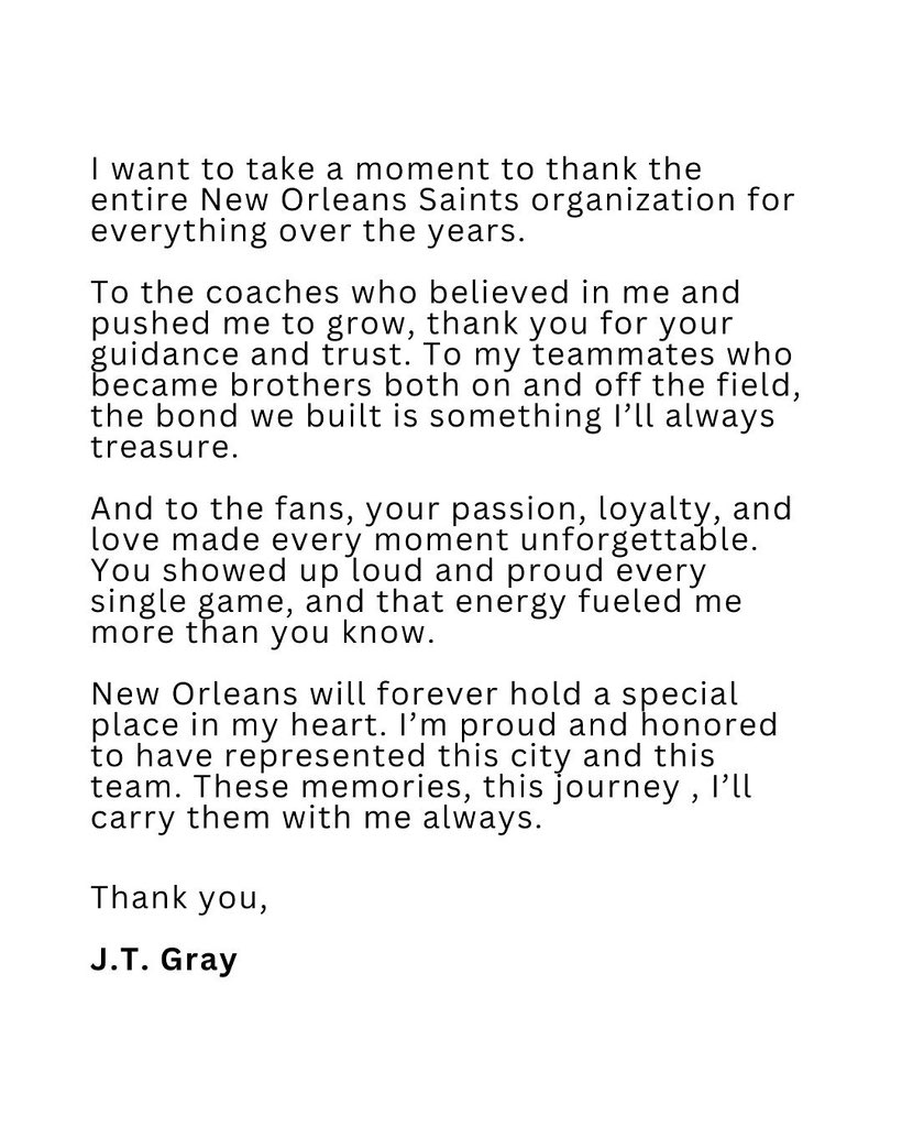 Forever Grateful, Thank you <a href="/Saints/">New Orleans Saints</a> #Whodat⚜️