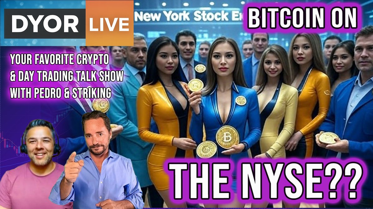 SEC and CFTC Capitulate and release a joint statement, "There is nothing holding back regulated exchanges from trading Bitcoin"
Join Pedro and Striking to talk crypto and digital assets. 12:05pm ET <a href="/chrispavlovski/">Chris Pavlovski 🏴‍☠️</a>  <a href="/rumblevideo/">Rumble 🏴‍☠️</a> 
rumble.com/v6yg4eg-bitcoi…