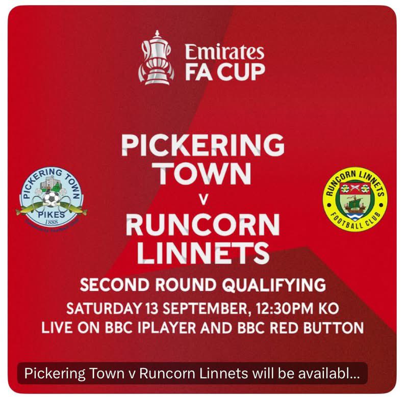 Pickering Town FC tweet media