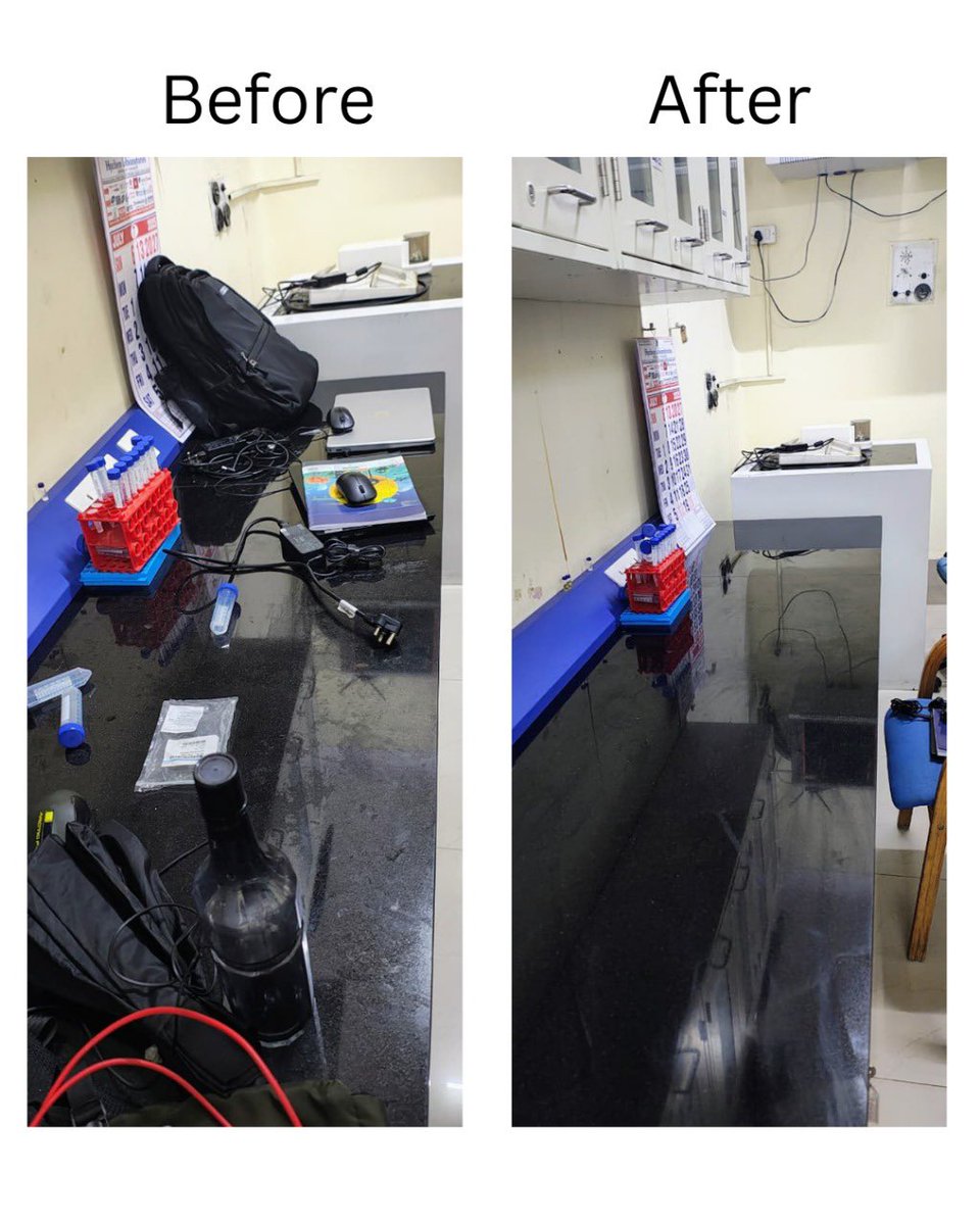 NIPERHyd's tweet image. 🧹✨ Before &amp;amp; After Transformation!
As part of Swachhata Pakhwada 2025, labs at @NIPERHyd were cleaned and organized, ensuring a safer and more productive work environment.

👉 Swachhata is Everyone’s Business!

#SwachhataPakhwada2025 #CleanLab #SwachhataHiSeva @Pharmadept