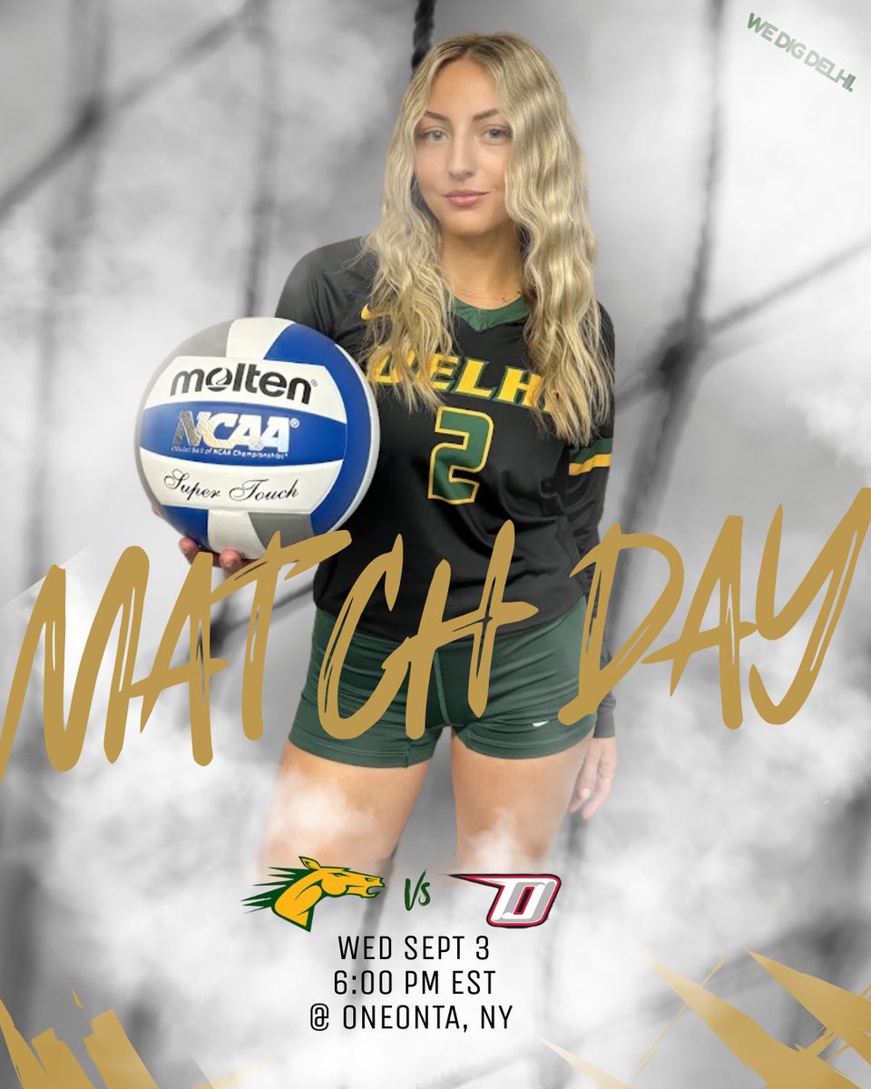 Come support us at Oneonta State tonight!  💪🏐💚💛