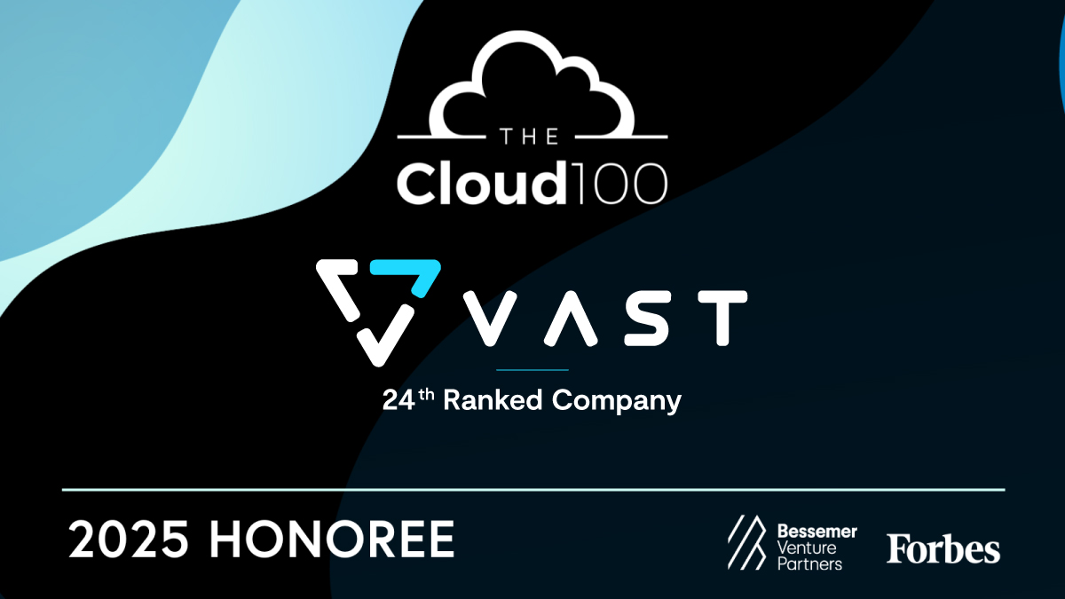 VAST_Data's tweet image. What does it take to lead the future of cloud? It requires building the foundational AI Operating System that powers the complete AI lifecycle.   

VAST Data has been named to the 2025 @Forbes #Cloud100, which honors the leading private cloud companies in the world. This…