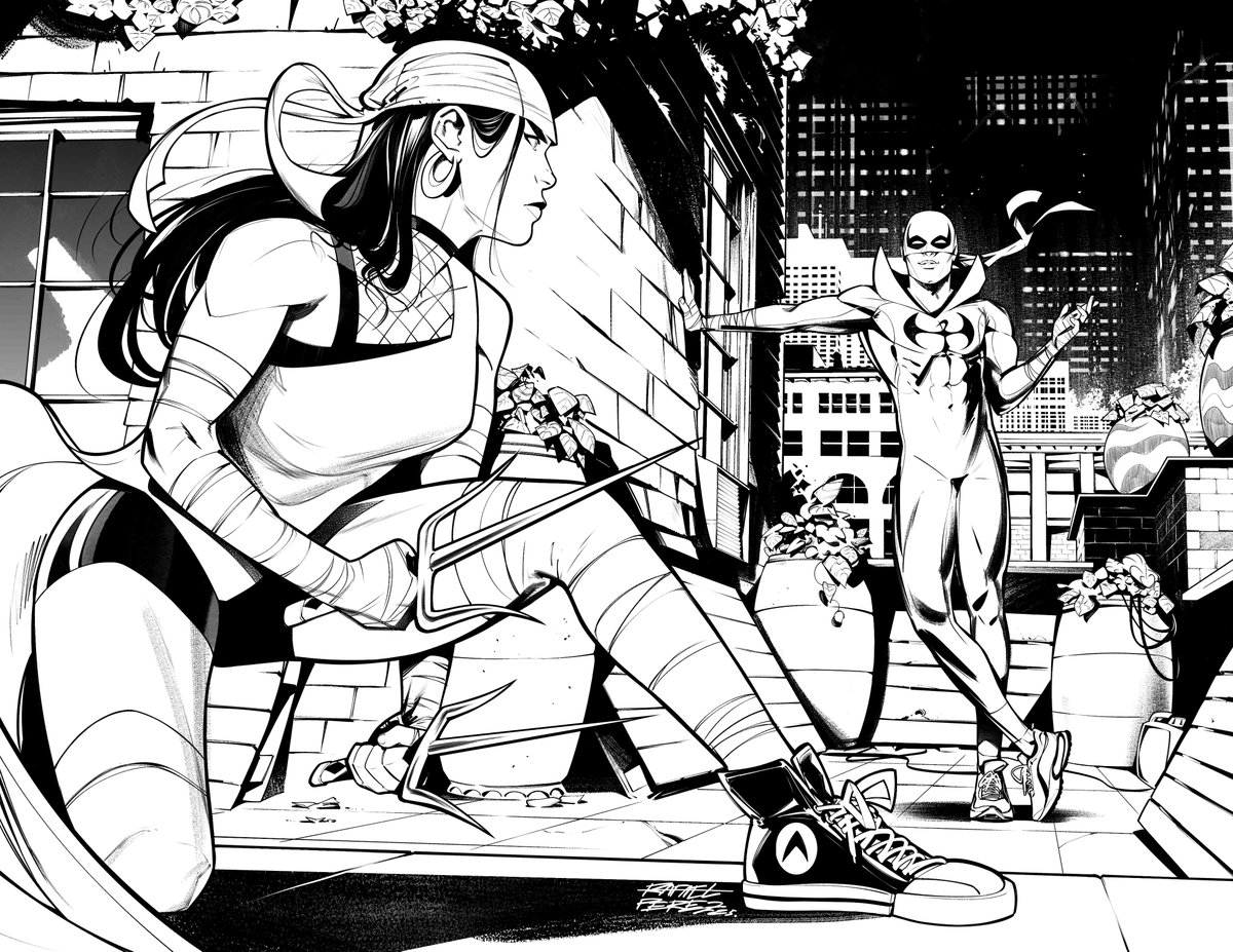 THE DEFENDERS!

Sample pages 2 &amp; 3

Wanted to try something different here so I went with a DOUBLE splash page. I had as much fun as I suffered. I still don't know If I enjoyed drawing or not.

Hope you like it!🙌

#Marvel #MarvelArt #Elektra #IronFist #ComicArt #comicartist