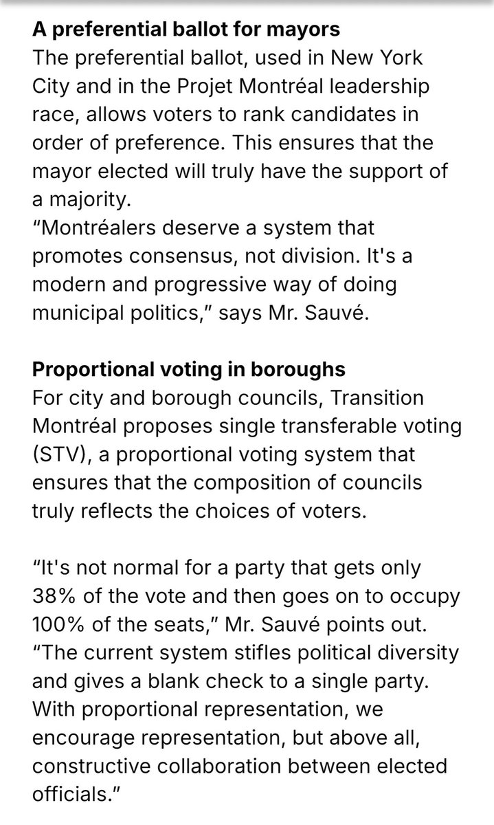 CraigSauve's tweet photo. PRESS RELEASE - @transitionmtl unveils its third campaign pillar: Major Democratic Reform.

🗳️ Electoral reform in Montreal
⛓️‍💥 Ville-Marie: Ending an undemocratic injustice
✋🏾✋🏼 A free vote for our elected officials

#polmtl https://t.co/q70arRqsCo