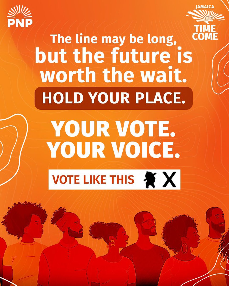 JamaicaPNP's tweet image. The line may be long, but the future is worth the wait. Hold your place. 

Your vote. Your voice 

#Jamaicatimecome #VotePNP