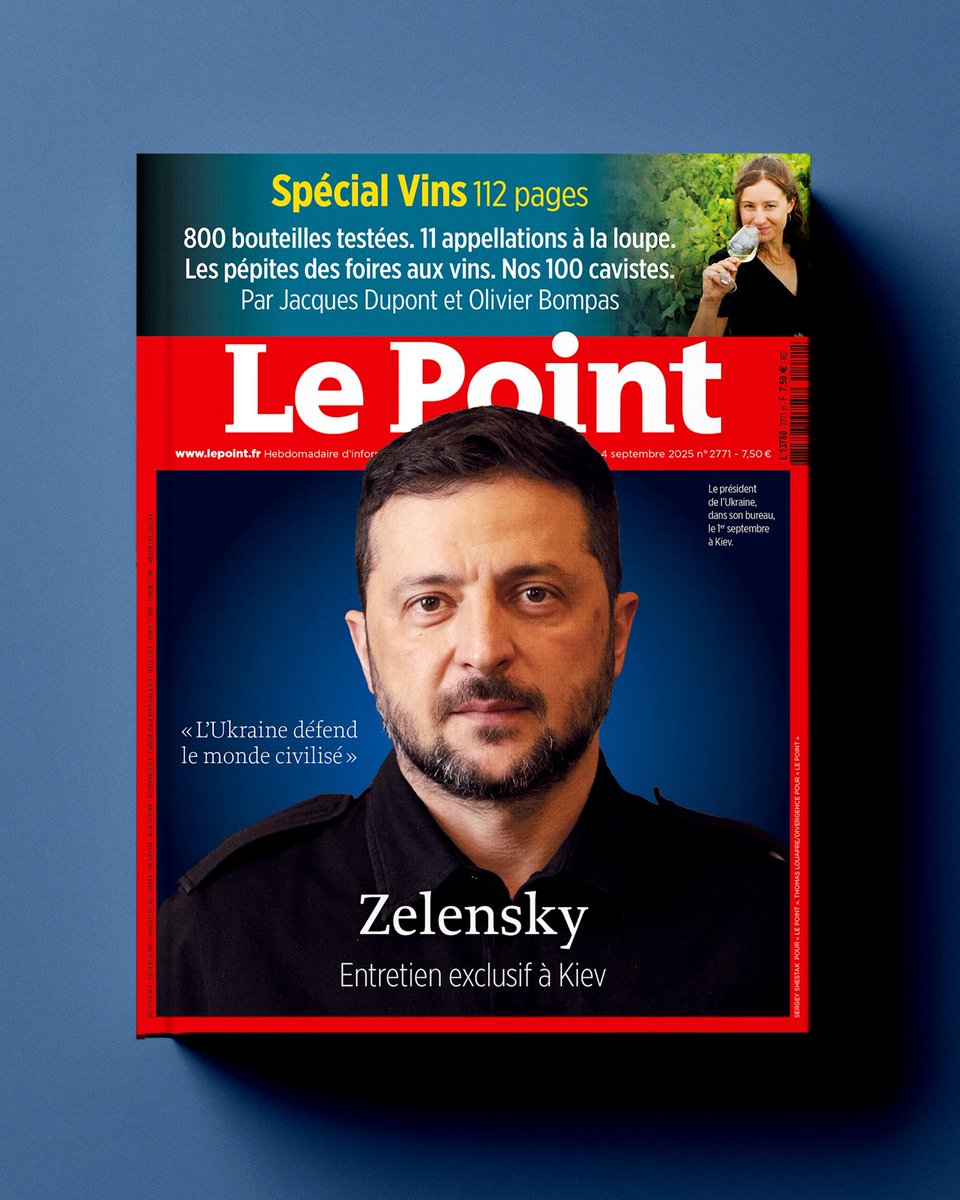 Entretien à Kiev avec ⁦<a href="/ZelenskyyUa/">Volodymyr Zelenskyy / Володимир Зеленський</a>⁩ #ukraine #liberté ⁦<a href="/jpeyron/">Julien Peyron</a>⁩ ⁦<a href="/LePoint/">Le Point</a>⁩