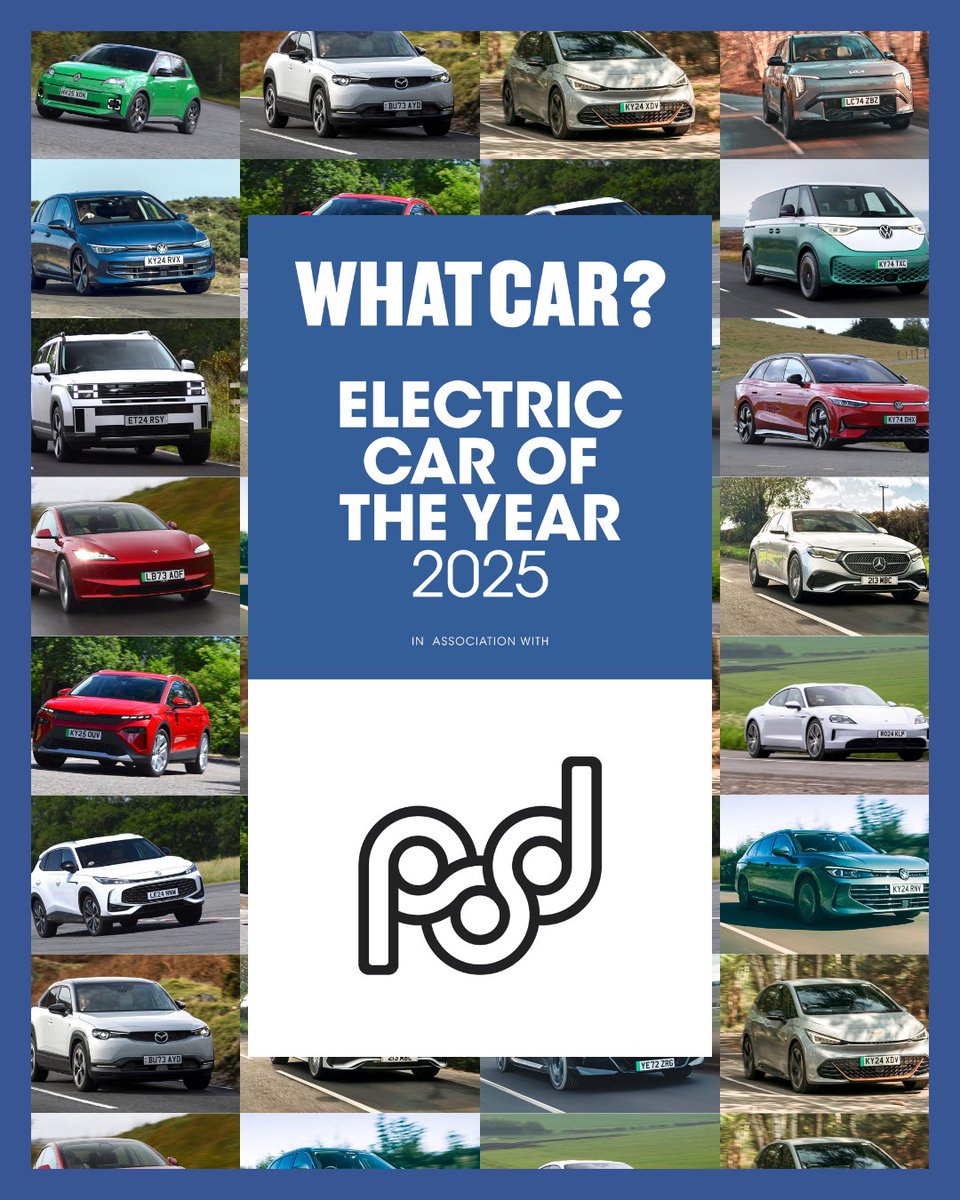 And that's a wrap! Thank you for joining us for the 2025 What Car? #ElectricCarAwards! 🏆

A huge congratulations to all of our winners! 👏

Thank you to our sponsors <a href="/powered_by_pod/">Pod</a>, and a massive thank YOU for joining us 🙏

To read more about our winners, click here ⬇️