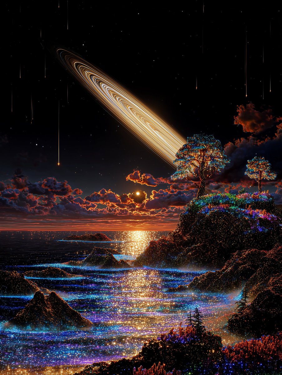 The sky fell softly into the sea. Good morning!