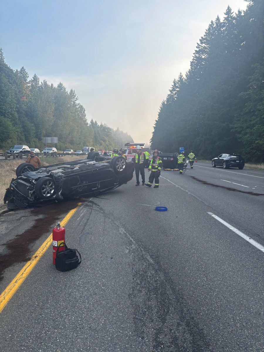 This is the collision EB SR 18 near 312th.  Thankfully only minor injuries.  3 vehicles involved.  Tow trucks should be arriving shortly.  Use caution through the area.