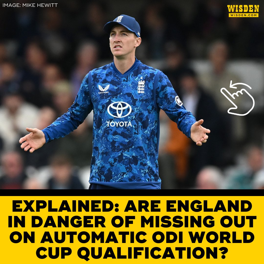 England have won just 7 of their 21 ODIs since the 2023 World Cup.

They are currently eighth in the ICC Men's ODI team rankings and could be in danger of missing out on direct qualification for the 2027 edition 😐