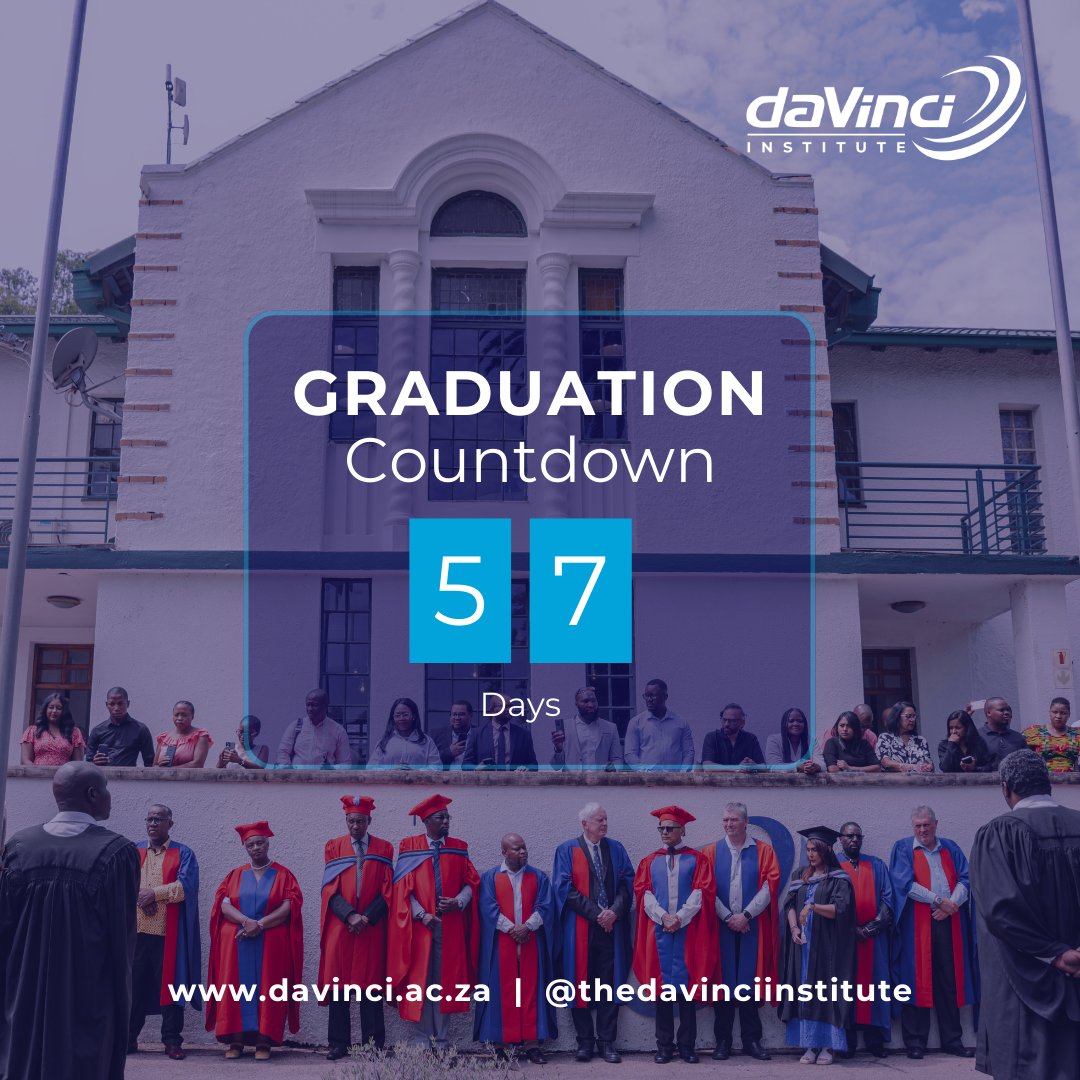 davinci_za's tweet image. 🎓 57 days until #DaVinciGraduation!
On 30 Oct 2025, we celebrate our graduates &amp;amp; 20 years of co-creating humane, sustainable societies through transformative learning.

A milestone for our students, faculty, &amp;amp; community.
#20YearsOfCoCreation #LeadershipThroughLearning