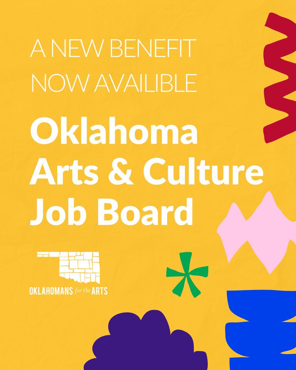 A New Benefit for Our Members! Did you know that posting on the Oklahomans for the Arts Job Board is a free member benefit? We created this resource to help you find the best talent and strengthen our statewide arts community.

➡️ Post Your Opening: ok4arts.org/job-board

#OFTA