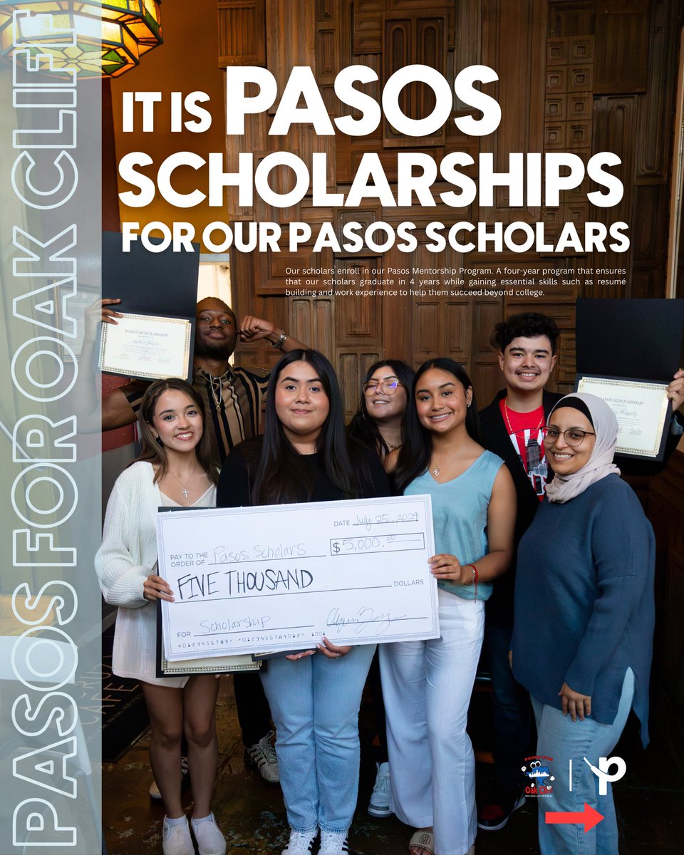 What is Pasos for Oak Cliff? 👟✨

We’re more than just sneakers, we’re a movement built on community, education, and opportunity.

✅ Sneaker Drives

✅ Pasos All Stars

✅ Scholarships

Together, these three programs  make up the Pasos Pathway.

#pasosforoc