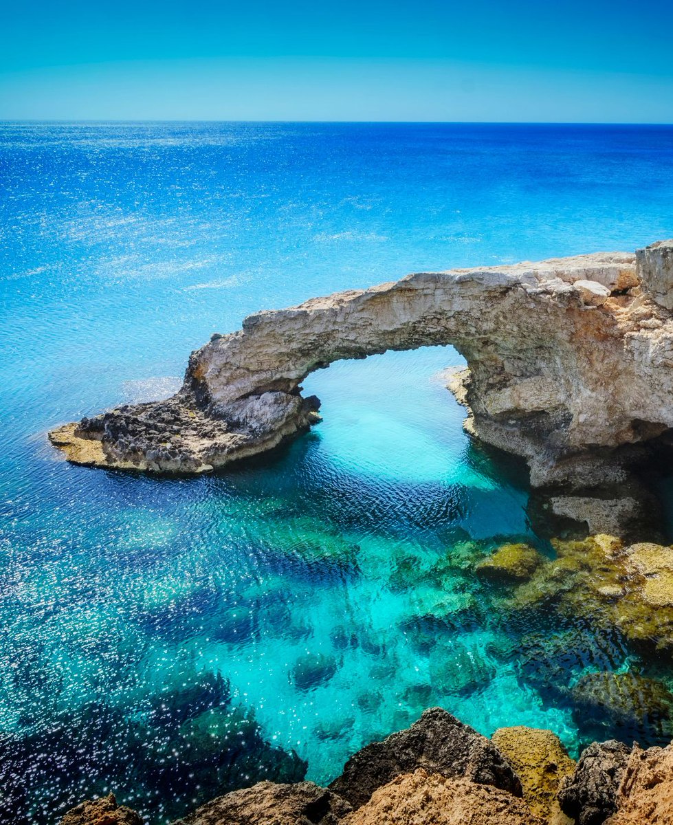 SoEarthen's tweet photo. Ayia Napa, Cavo Greco, Cyprus #RockArch #Mediterranean https://t.co/ngxtNZ1G9b
