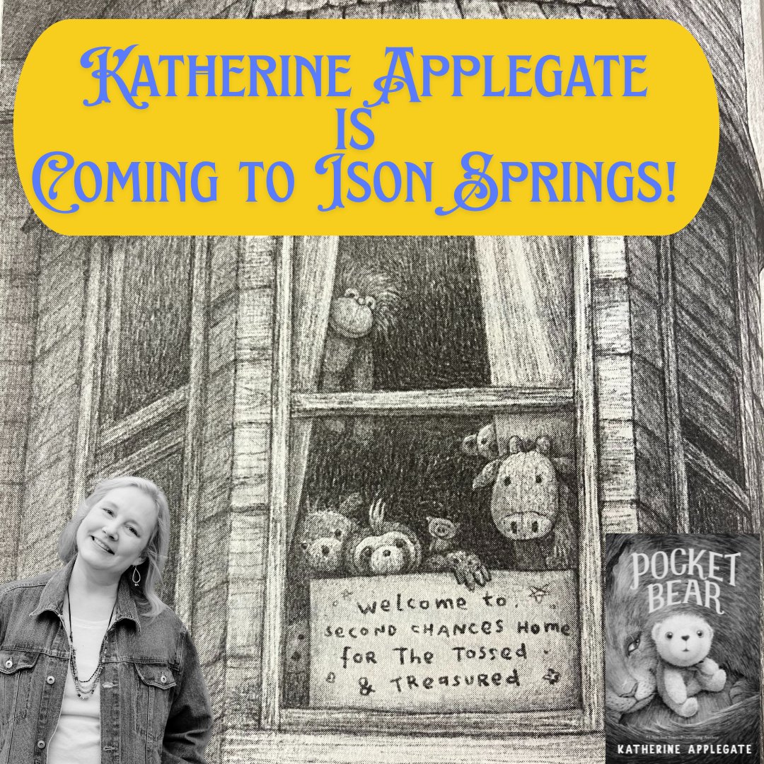 Michelle Ragghianti (@guide_librarian) on Twitter photo Award-winning author Katherine Applegate visits Ison Springs tomorrow to share Pocket Bear with our 4th and 5th graders! 🐻📖@Fcsmedia <a href="/FultonCoSchools/">FultonCountySchools</a> <a href="/PTMGL/">Page Turners Make Great Learners 📚</a> <a href="/kaaauthor/">Katherine Applegate (kaaauthor.bsky.social)</a> <a href="/IsonSpringsES/">IsonSpringsES</a> Award-winning author Katherine Applegate visits Ison Springs tomorrow to share Pocket Bear with our 4th and 5th graders! 🐻📖@Fcsmedia <a href="/FultonCoSchools/">FultonCountySchools</a> <a href="/PTMGL/">Page Turners Make Great Learners 📚</a> <a href="/kaaauthor/">Katherine Applegate (kaaauthor.bsky.social)</a> <a href="/IsonSpringsES/">IsonSpringsES</a>