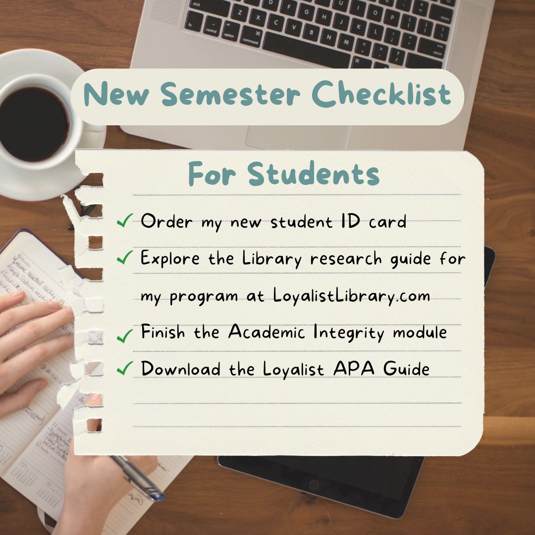 LoyalistLibrary's tweet image. Happy Wednesday, Loyalist! It’s the first day of classes, and we’re here to share some of our favourite library tips and tricks for students. Questions? Visit LoyalistLibrary.com, email us at library@loyalistcollege.com, or drop by and see us at the Belleville campus.