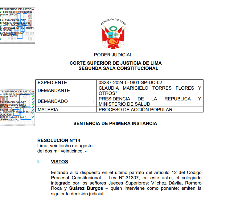 saludconlupa's tweet photo. 🚨La Corte Superior de Justicia de Lima declaró nulas, en primera instancia, las normas que reemplazaron el Examen Nacional de Medicina (#ENAM) por una prueba a cargo del Ministerio de Salud para acceder al #Serums. 🧵 https://t.co/ZJfng7rj9y