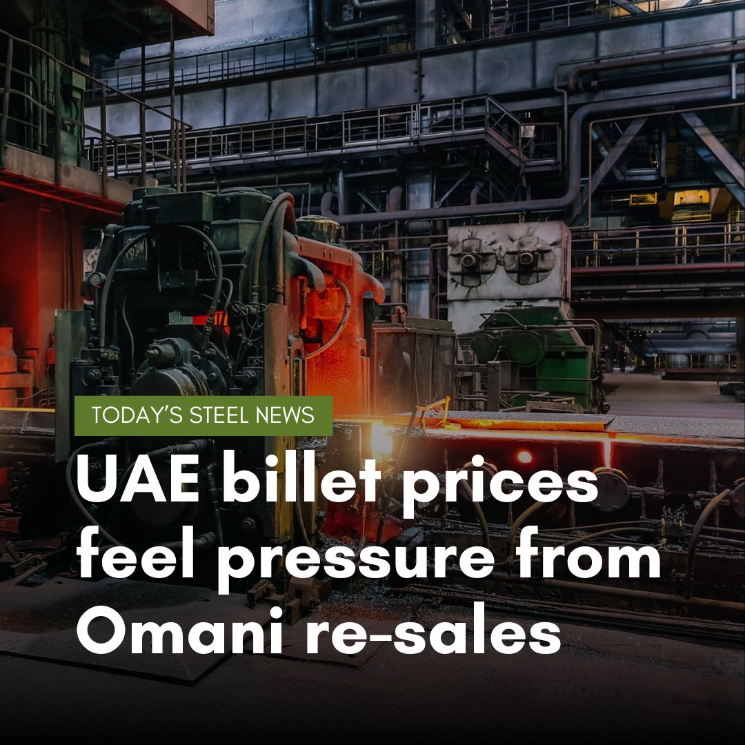 #UnitedArabEmirates #billet prices have not received sufficient support from the $30/tonne on-month #rebar increase for September deliveries. They are instead being pressured by cheap billet offers from #Oman that...

Read more in today's #steel news:
kallanish.com/en/news/steel/…