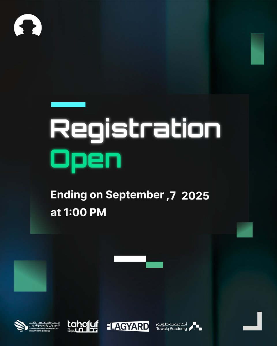 Have you chosen your team and ready for the challenge?

Hurry up and register now: shorturl.at/upLYk

#FlagYard #BHMEA25