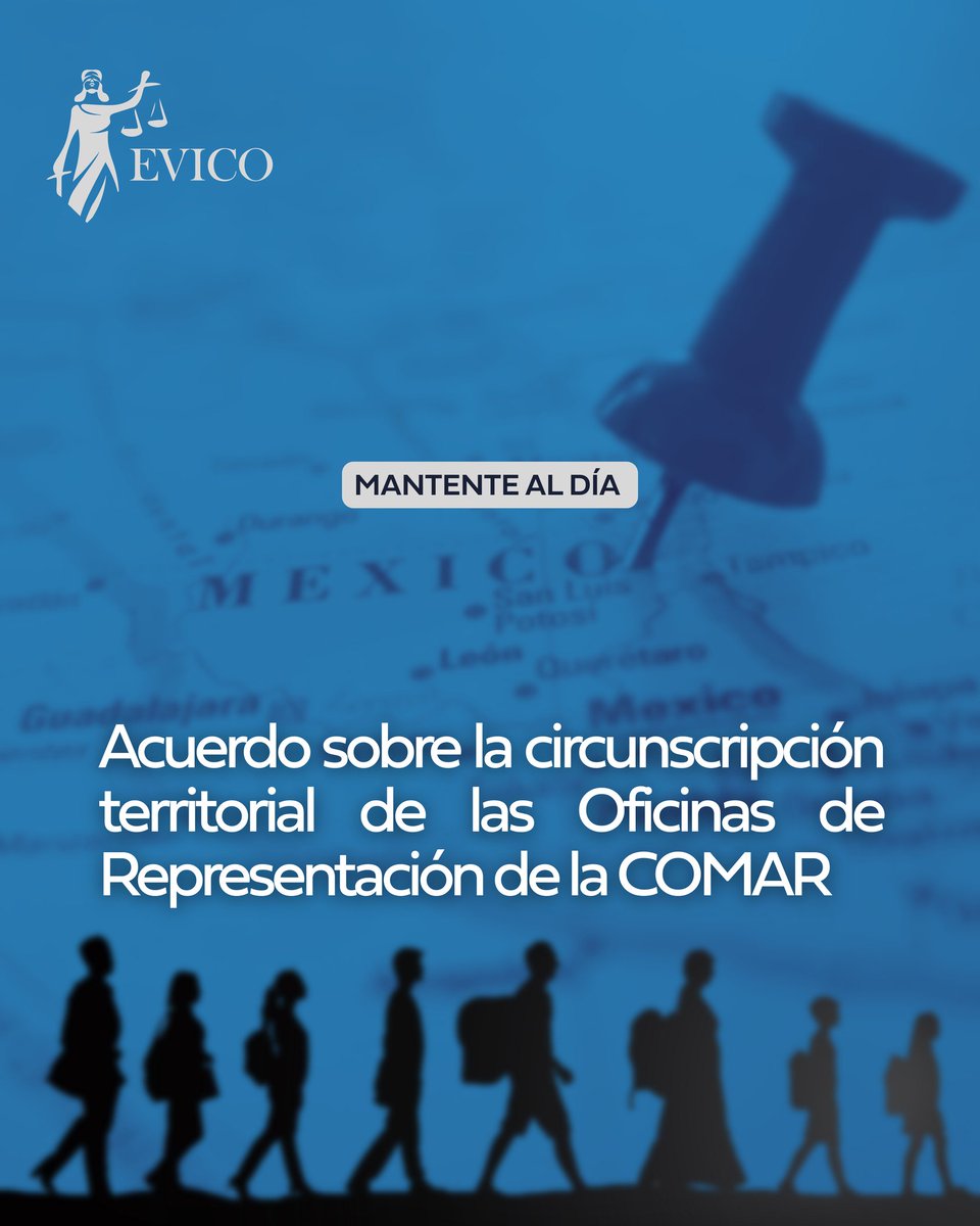 EVIConsultores's tweet photo. ⚠️ HOY EN EL DOF

📰 Acuerdo por el que se determina la circunscripción territorial de las Oficinas de Representación de la #COMAR en las entidades federativas.
🌐 https://t.co/oBoTJ9eWX6

#EVICO #Migración #Migratorio https://t.co/lCfCwWVjBO