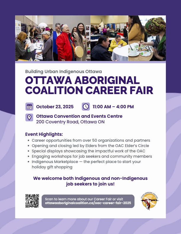 47Training's tweet image. Look for us at the Ottawa Aboriginal Coalition Career Fair on October 23rd 2025 at the Ottawa Convention &amp;amp; Events Centre.