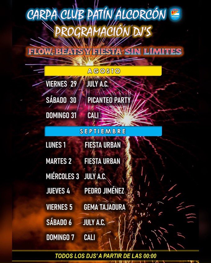 <a href="/AKiler83/">AK</a> <a href="/alfarerismo1971/">Hijo de Anquela</a> <a href="/rubickay/">Rubén</a> La caseta del club de fútbol sala está genial…
…pero si quieres la mejor…
…pásate por nuestra caseta 😜🙌😇

Tenemos las mejores hamburguesas, parrilla argentina… buenos combos en bebidas…

…Y terminad la noche bailando con JULY AC 💛💙