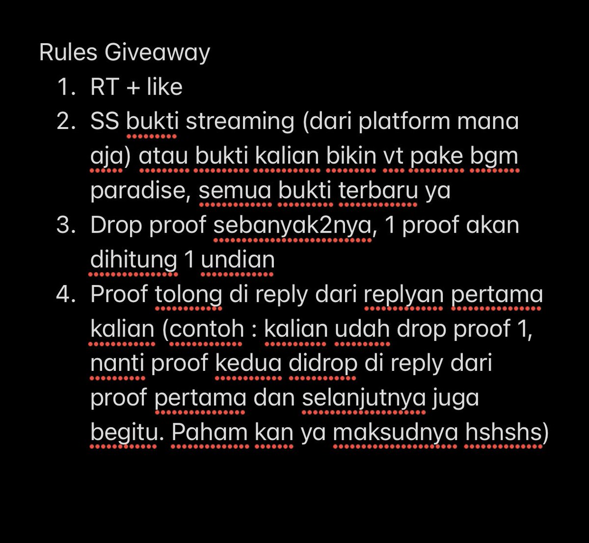 🎀GIVEAWAY for TREASURE PARADISE🎀

5 Winners :
1. Love pulse PB random sealed
2. 4 photocard random for 4

📎 tolong baca rulesnya dulu ya guys

End : 13 sep
Spin winner : 15/16 sep

Ayo drop proof yg banyak biar kesempatan menang ga nya makin besar. Semangat demi encore💗