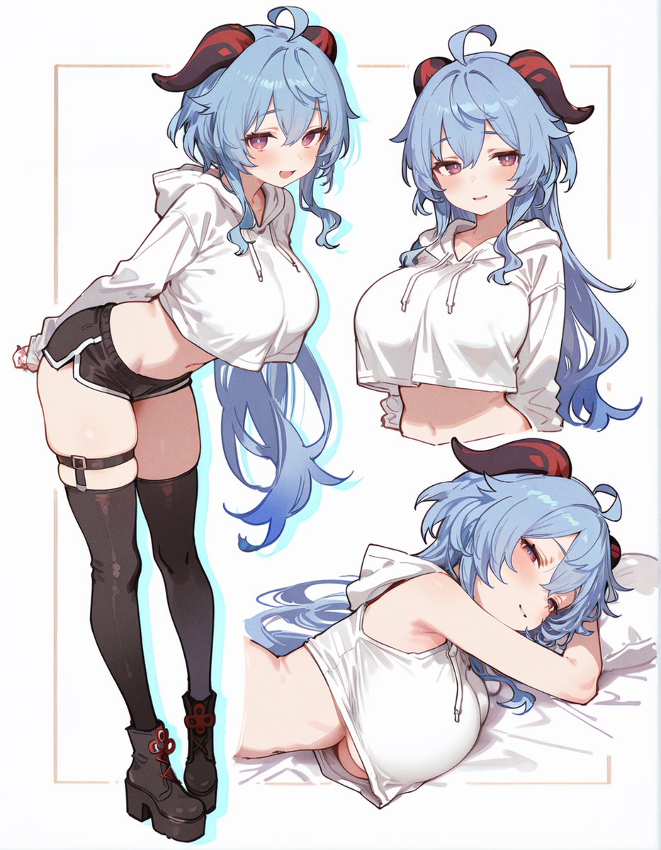 カジュアルファッションな甘雨ちゃん💙