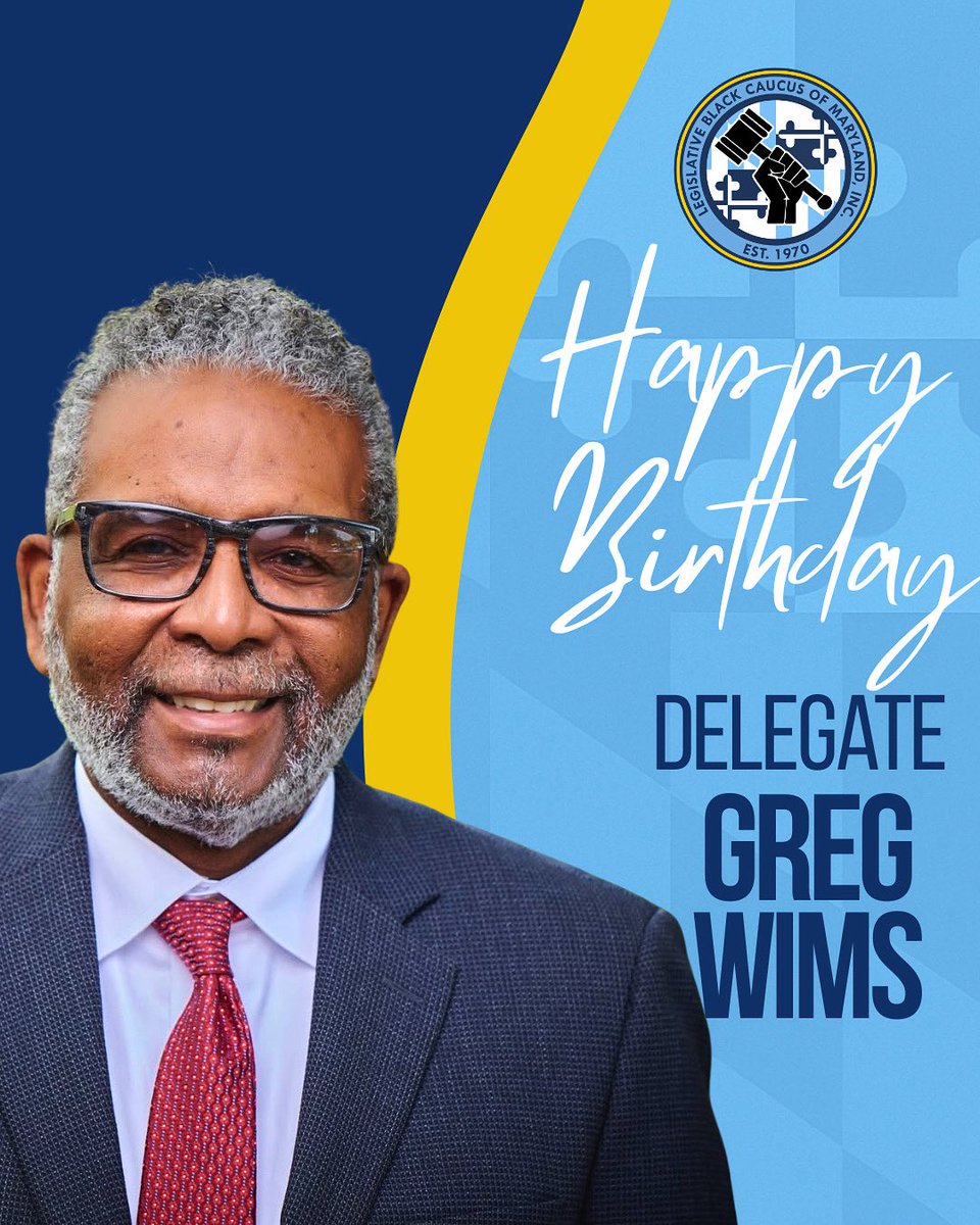 Happy Belated Birthday to our LBCMD Member, Delegate Greg Wims! We celebrate your passion, purpose, and dedication to uplifting communities across Maryland. Wishing you a year of growth, impact, and well-deserved joy! 🩵🎉