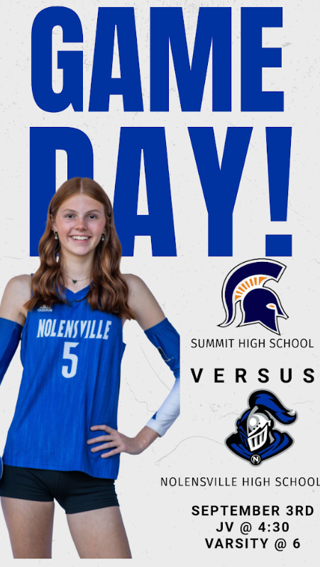 GAMEDAY for <a href="/wcsNHSvball/">Nolensville HS Volleyball</a> at home vs. Summit!