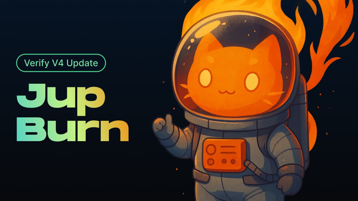 JUP Token Burn Announcement Graphic