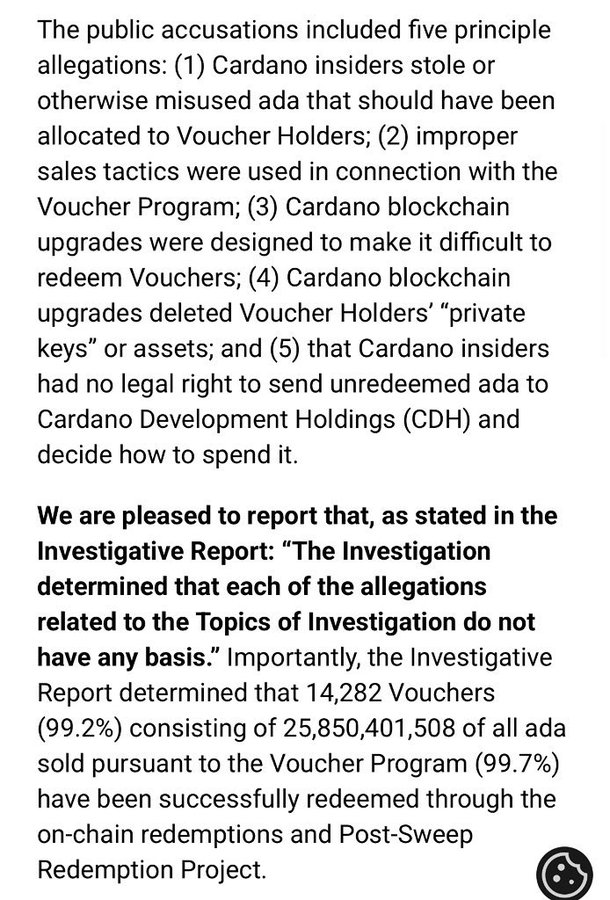ManuelOnchain's tweet photo. OPINION:

I DON'T AGREE WITH @IOHK_Charles THAT THE PEDDLERS OF THESE ALLEGATIONS SHOULD JUST APOLOGIZE. 

He should sue their asses to the tune of billions of dollars in damages against cardano as a brand https://t.co/JJkw32Hbj7