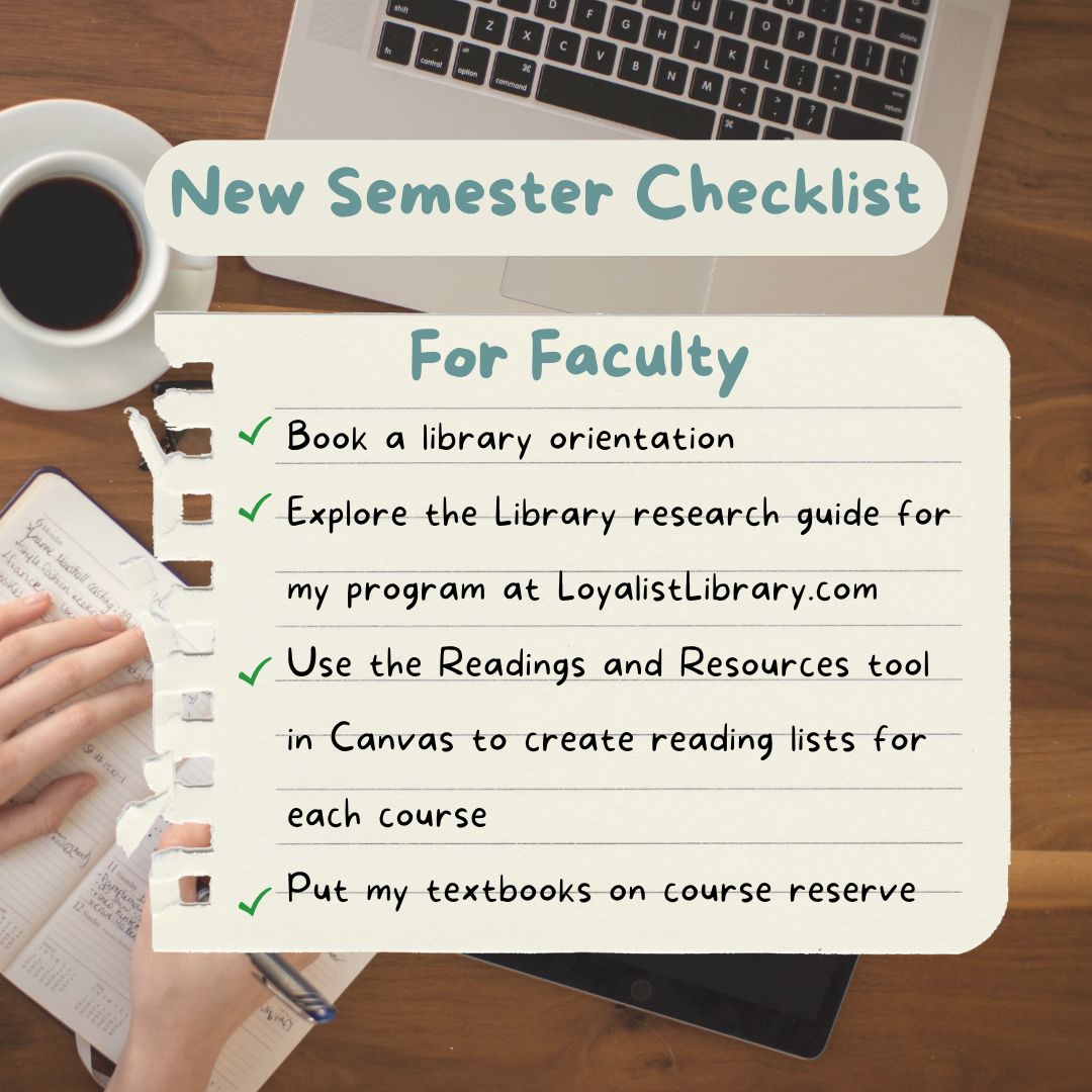LoyalistLibrary's tweet image. Not only are we welcoming our students back this week, we’re welcoming new and returning faculty, and sharing our favourite tips and tricks to help you get started. Questions? Visit LoyalistLibrary.com, email library@loyalistcollege.com, or visit us at the Belleville campus.