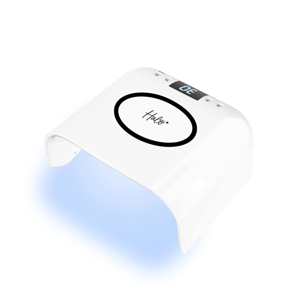LacquerList's tweet photo. Halo has made with best selling LED lamps in white! The Advanced Lamp is £79.99 and the Starter Lamp is £45.99. There are discounts for multiples and the holidays are coming. Just something to think about. https://t.co/8YilYgErWq #halo #nailgel #nailled https://t.co/mq9G33qlVX