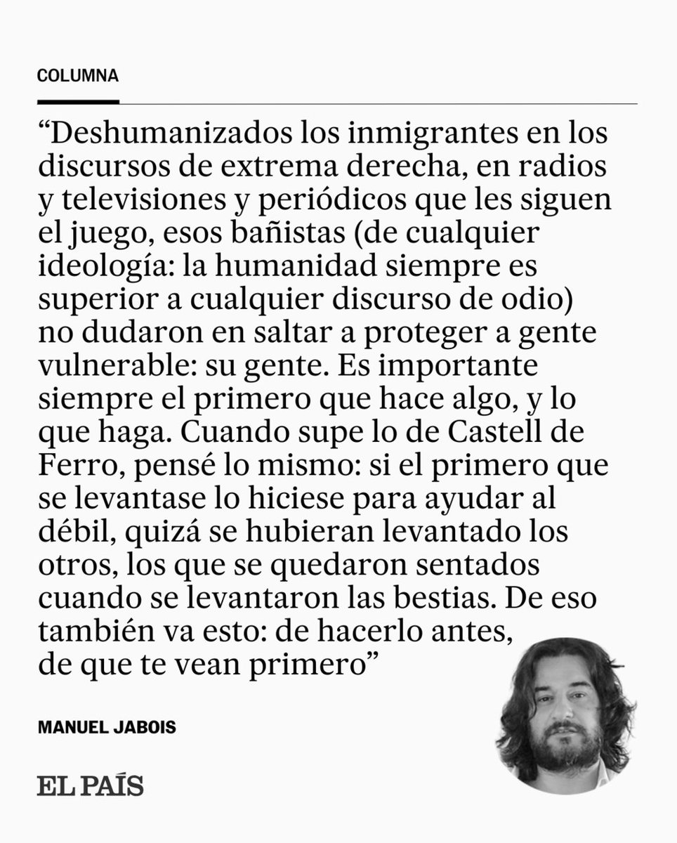 'Que sigan tomando el sol las bestias', la columna de Manuel Jabois social.elpais.com/w0pom2