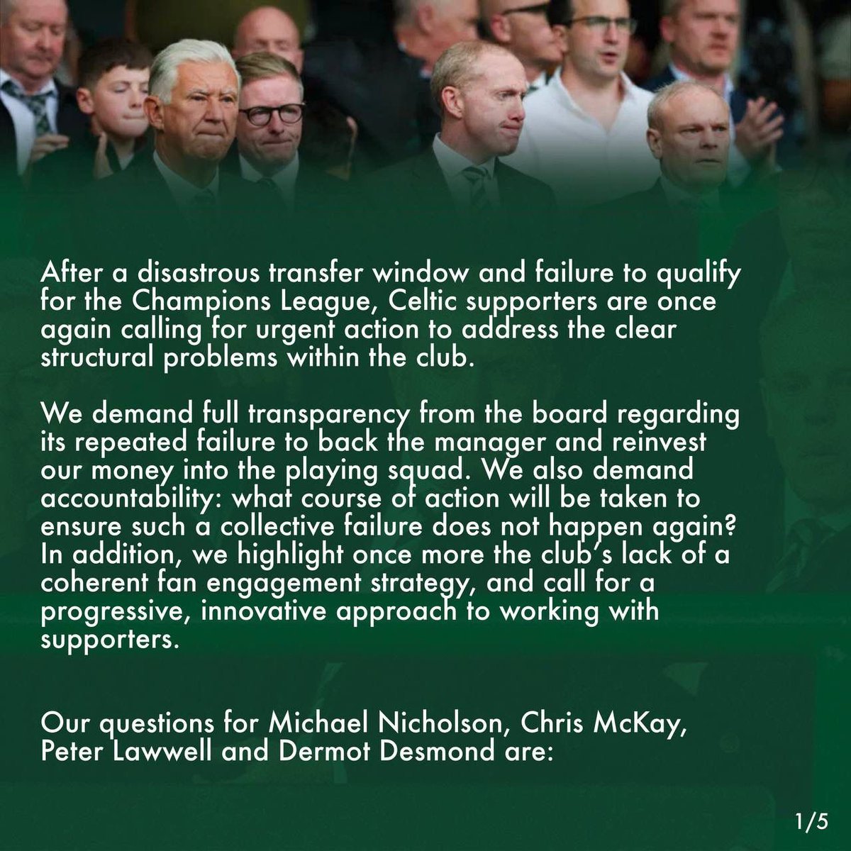 An open letter to Celtic FC