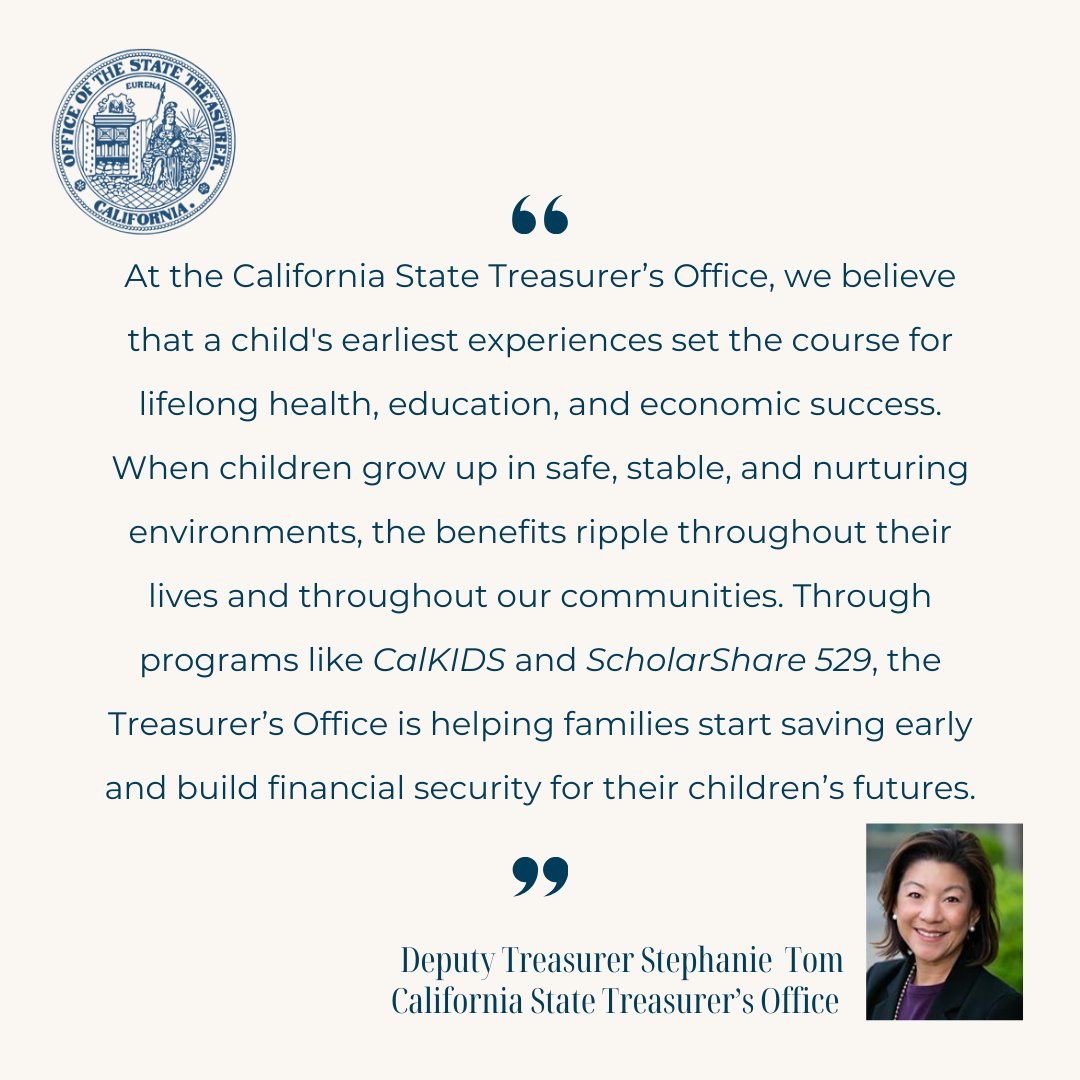 CA State Treasurer (@caltreasurer) on Twitter photo Attending the launch of First 5 California's “Stronger Starts for Children” Day of Action, Deputy Treasurer Stephanie Tom emphasized STO's commitment to children’s early health and well-being in setting the foundation for lifelong success.
<a href="/fionama/">Fiona Ma, CPA</a> Attending the launch of First 5 California's “Stronger Starts for Children” Day of Action, Deputy Treasurer Stephanie Tom emphasized STO's commitment to children’s early health and well-being in setting the foundation for lifelong success.
<a href="/fionama/">Fiona Ma, CPA</a>
