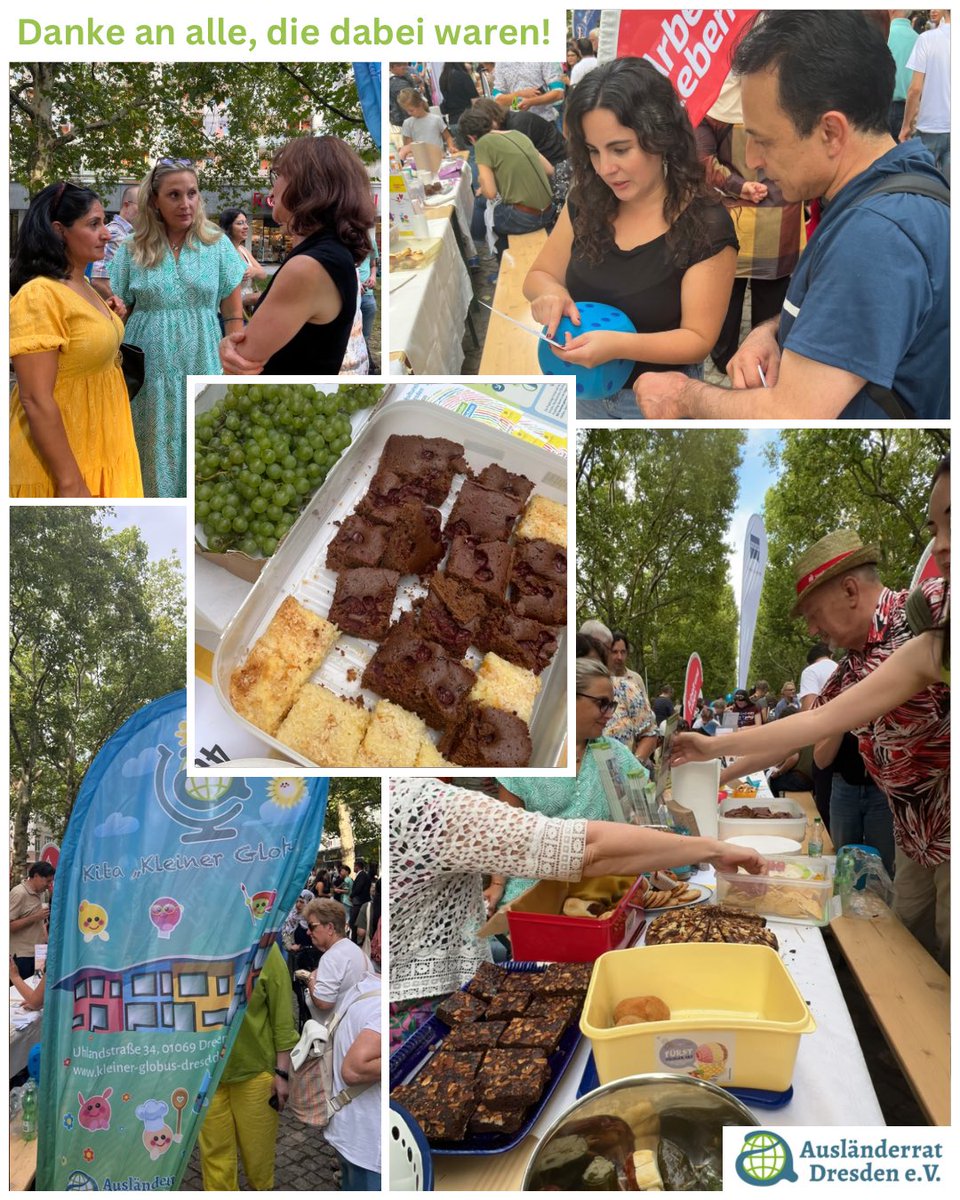 Am 01.09. waren wir beim Gastmahl für alle – Dresden is(s)t bunt dabei. Mit Müsli-Aktion, Würfelspiel, Ausmalbildern &amp; selbstgemachten Leckereien unserer Kita Kleiner Globus haben wir Vielfalt erlebbar gemacht. Danke an alle, die mit uns gefeiert haben! 💛🤝 #DresdenIs(s)tBunt