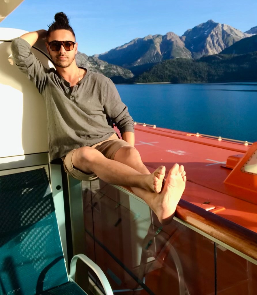 On vacation
On a boat
Be gone for a while