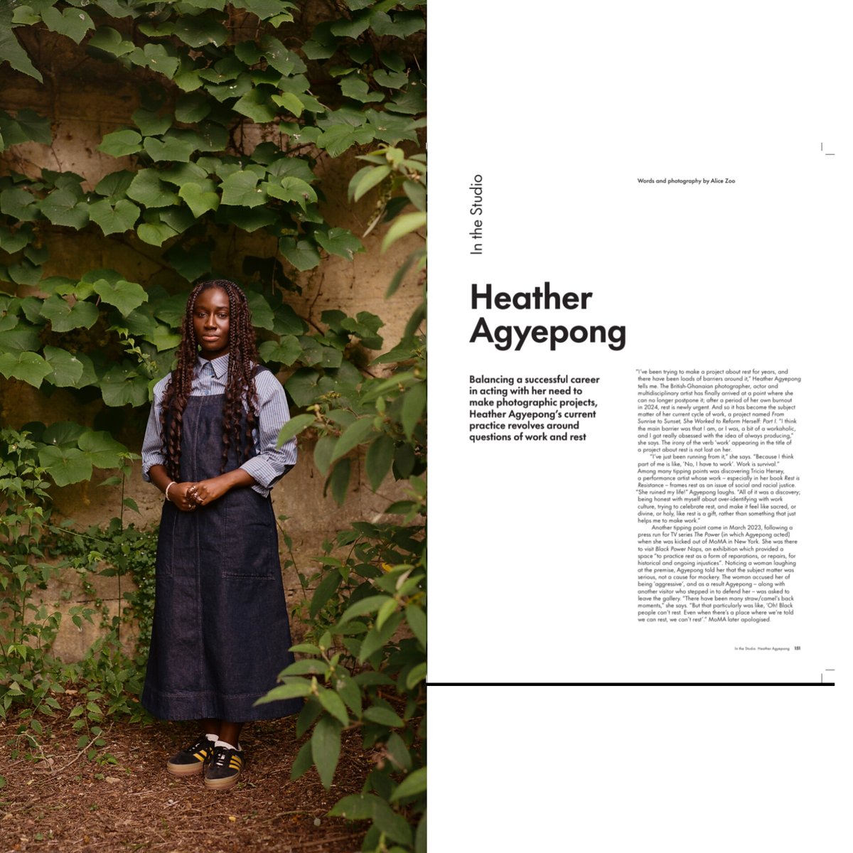 Big shout out to <a href="/bjp1854/">British Journal of Photography</a> <a href="/_alicezoo/">ALICE ZOO</a>  for my In The Studio piece about my residency <a href="/StJohnsOx/">St John's College</a> and my upcoming exhibition on burnout, workaholism and Sabbath. BJP is out now!