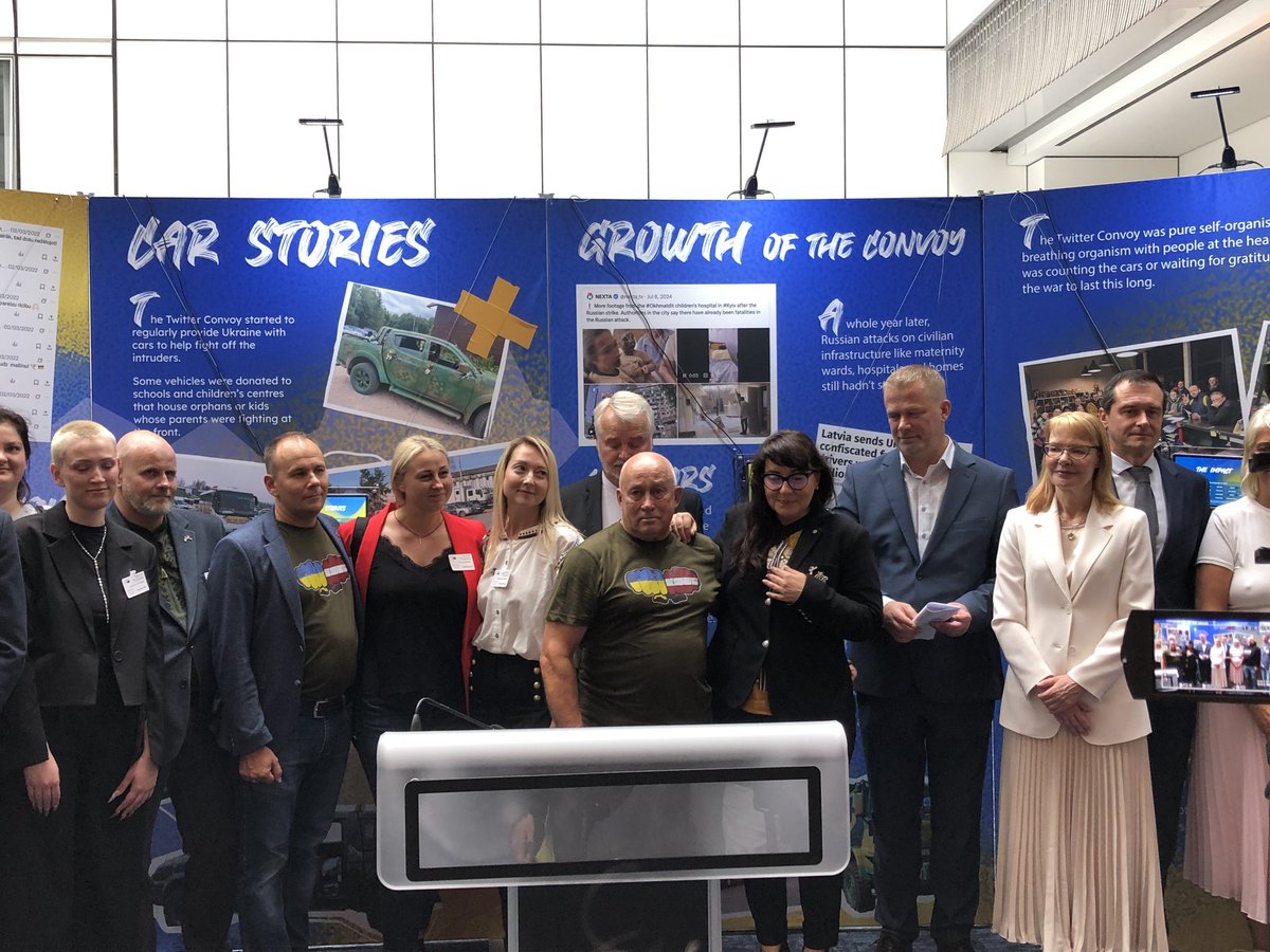 🇺🇦Katrs savā vietā un veidā palīdzot Ukrainai, kopā esam spēks un darām lielu darbu! Paldies ikvienam, kurš ir daļa no #twitterkonvojs! Kolēģis <a href="/poznaks/">UkReinis Pozņaks</a> konvoju stāstos un bildēs atvedis uz Eiropas Parlamentu. Sirsnīgi un svarīgi!
#StandWithUkraine 🇱🇻🇺🇦🇪🇺
