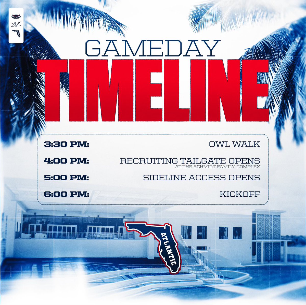 FAU Football Recruiting (@fau_recruiting) on Twitter photo GAMEDAY in Paradise! See You Saturday at the Flag!🔥
#WIP🏝️ GAMEDAY in Paradise! See You Saturday at the Flag!🔥
#WIP🏝️