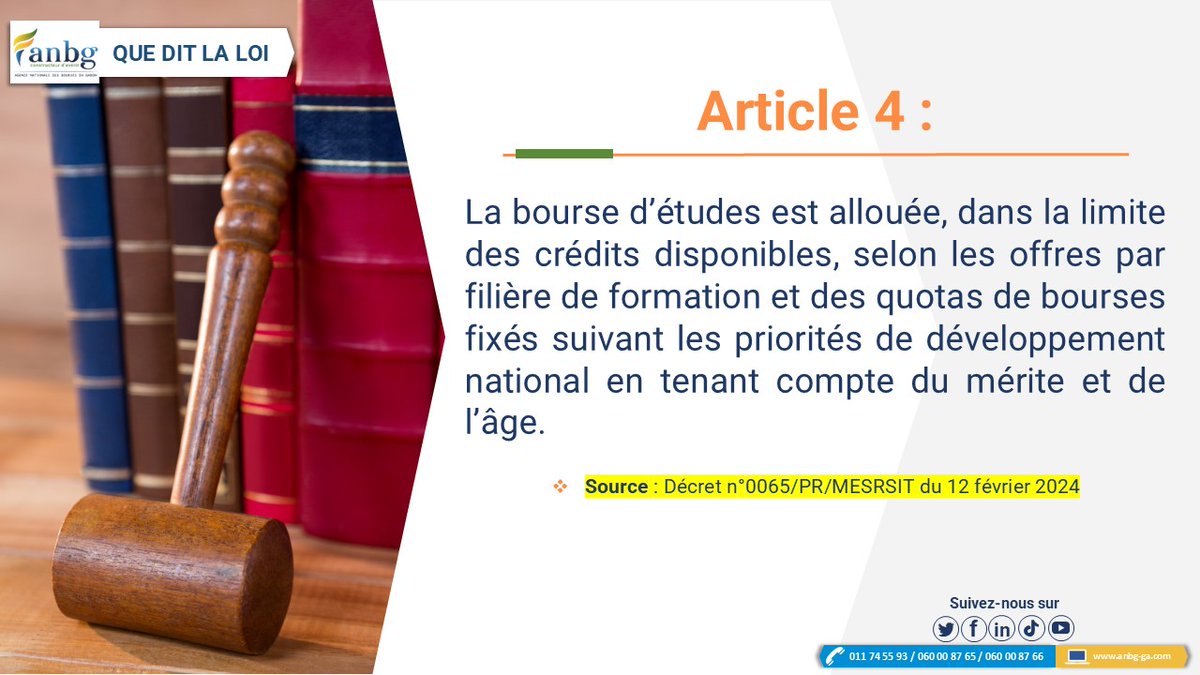 [Que dit la Loi]🔔

📱060008765 / 060008766 📞 011745593

Rejoignez notre chaîne WhatsApp :
🔗 whatsapp.com/channel/0029Va…

#ANBG
#anbggabon