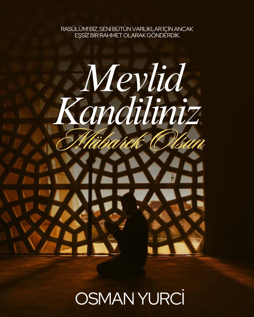 Hz. Ömer’in dediği gibi: “Vallahi o güldüğü zaman, güneş bile gölgede kalıyordu.”✨
#mevlidkandili