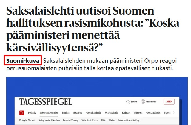 🧵1/ Déjà vu!

Kun median pesukarhujahti uhkaa lässähtää, löytyy vasentuneiden pelikirjasta seuraavaksi perinteikäs ulkomaanspinni:

syötetään ulkomaille haluttu narratiivi ja yritetään nostaa painetta "mitä meistä ajatellaan" -kulmalla.
#HelsinginTotuus
hs.fi/politiikka/art…