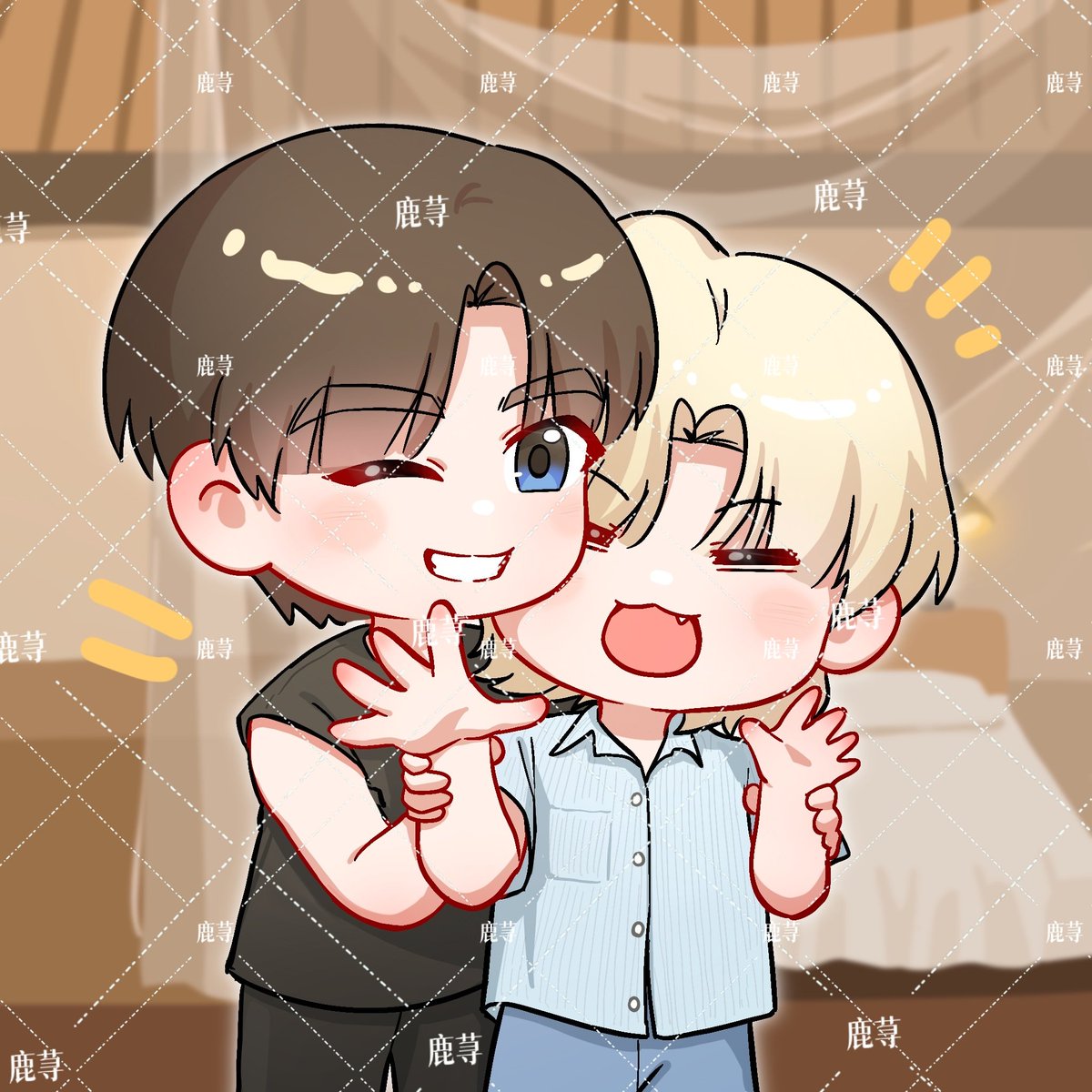 LLLuxun's tweet photo. wa~！😼
#ZeeNuNew #ZonZon #ZeePruk #NuNew #Fanarts https://t.co/KQyniNhape